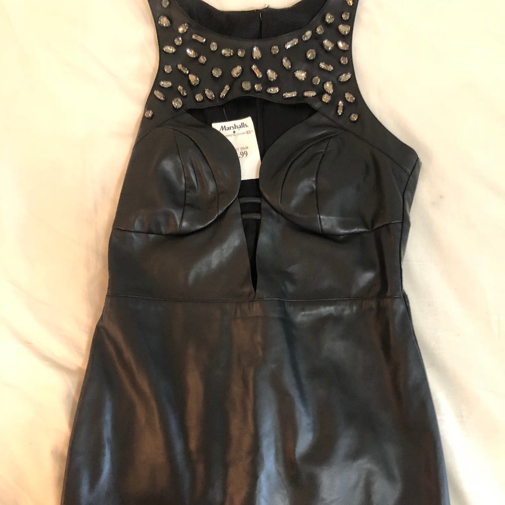 NastyGal Faux Leather Dress